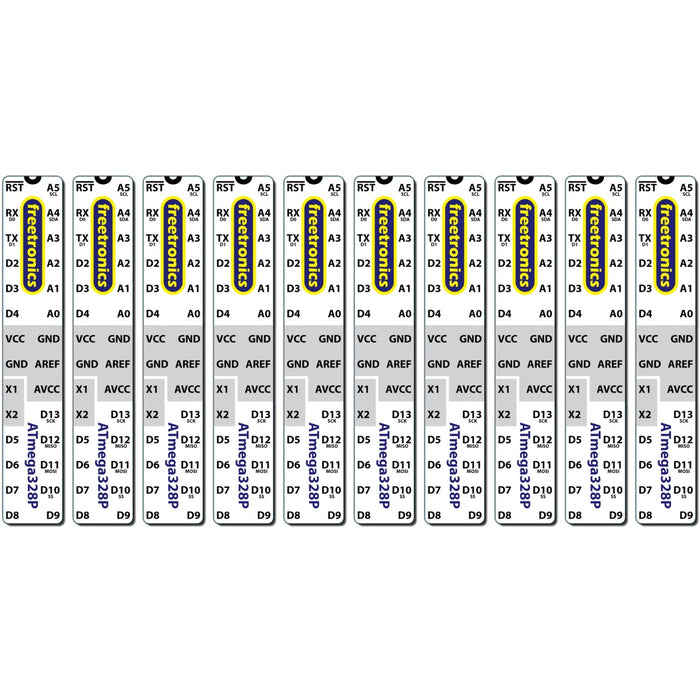 Microcontroller Labels - Arduino pinout