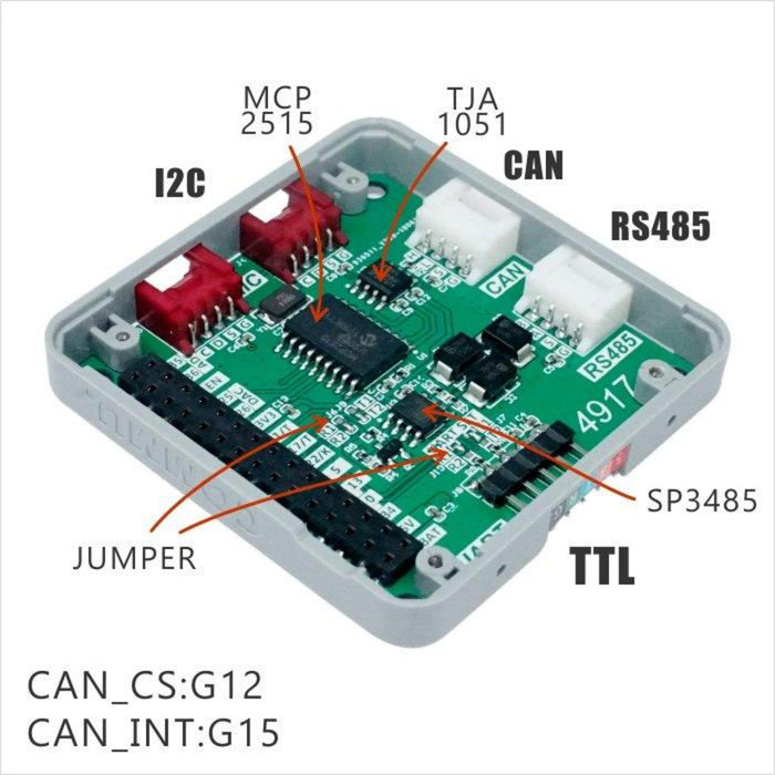 COMMU Module Extend RS485/TTL CAN/I2C Port