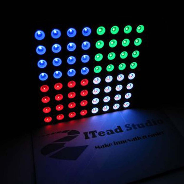 60mm Square 8*8 LED Matrix - RGB (Circle-Dot)