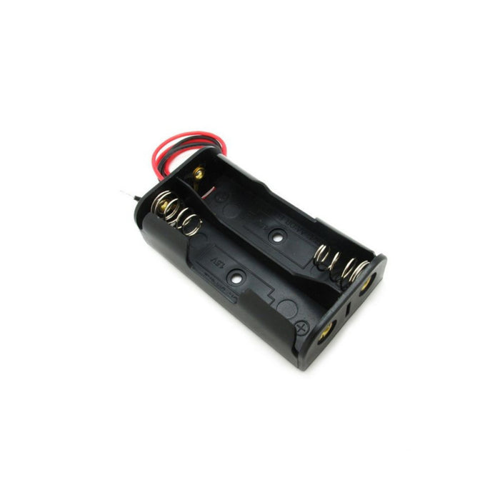 Battery Holder  -  2xAA Square