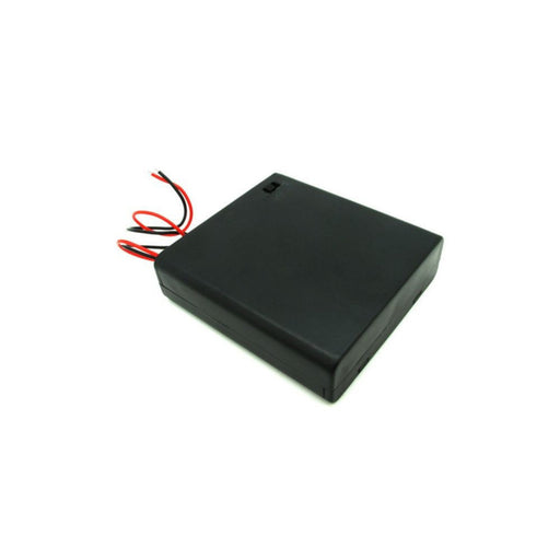 Battery Holder with Switch - 4 x AA