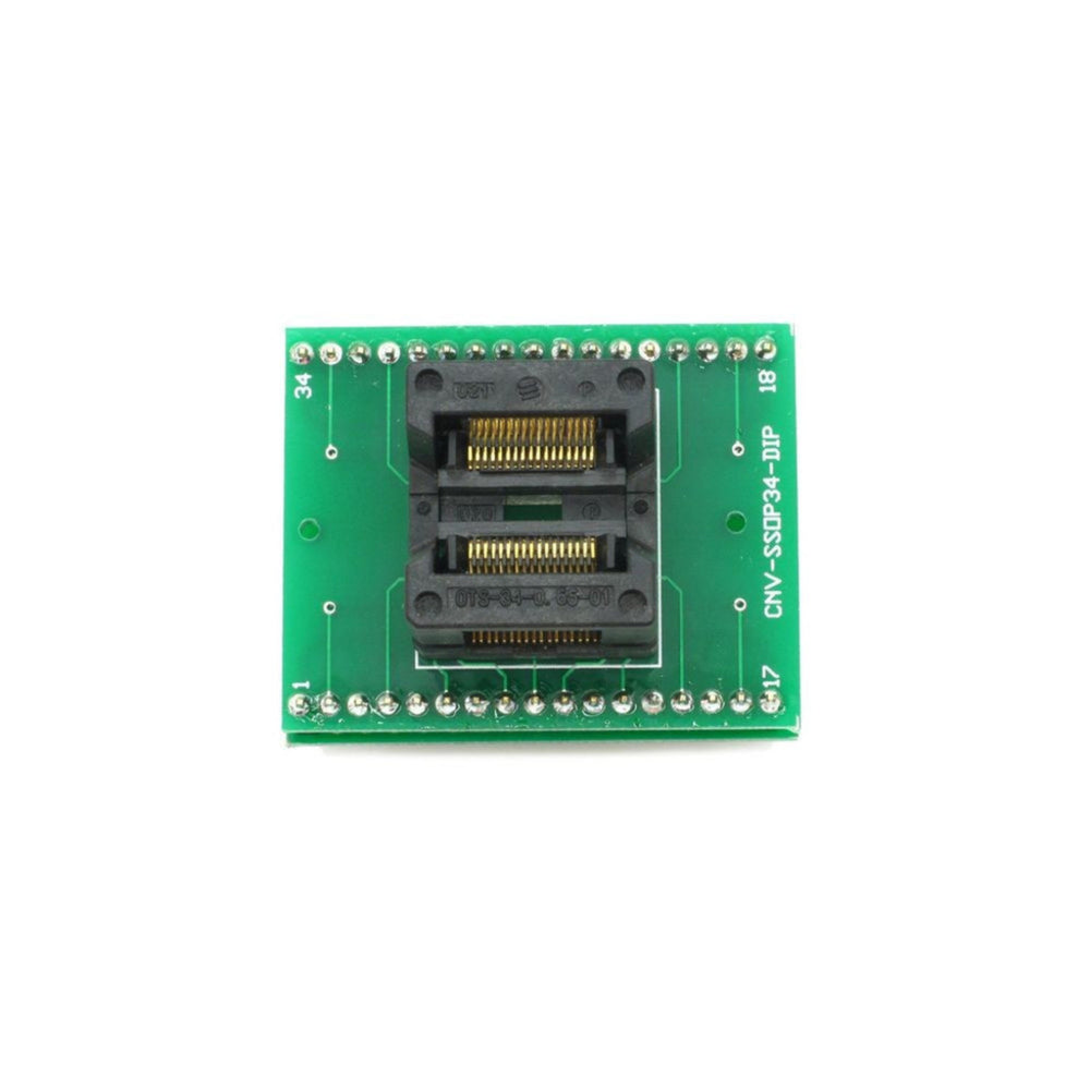 SSOP34 To DIP34 IC Test and Burn-In Socket with Spring