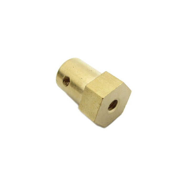 4mm Brass Motor Wheel Coupler with Screw