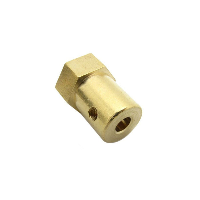 4mm Brass Motor Wheel Coupler with Screw