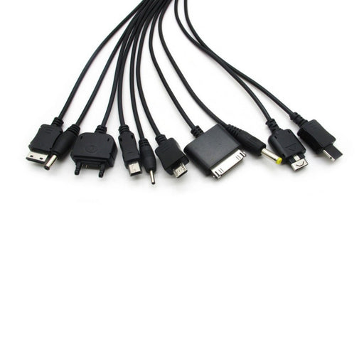 10 in 1 USB Mobile Phone Charger Patch Cable
