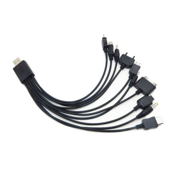 10 in 1 USB Mobile Phone Charger Patch Cable