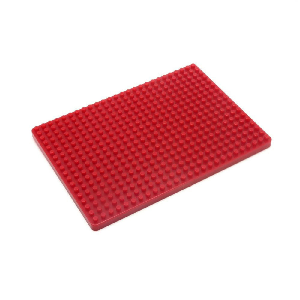 Base Plate For Block Building Breadboard(13.2x9.2cm) - Red