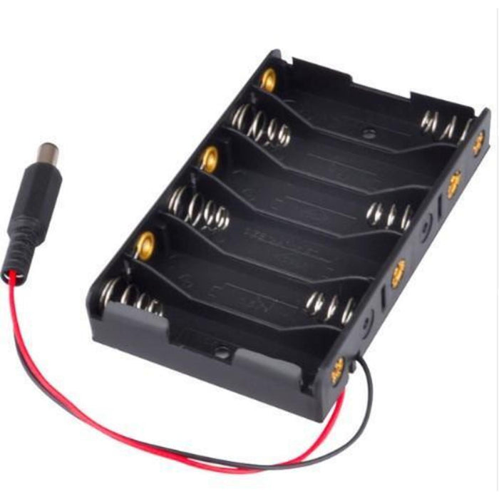 6xAA Battery Holder with DC connector