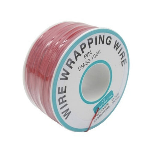 Red Wire Wrap Wire on Spool 250m 30AWG