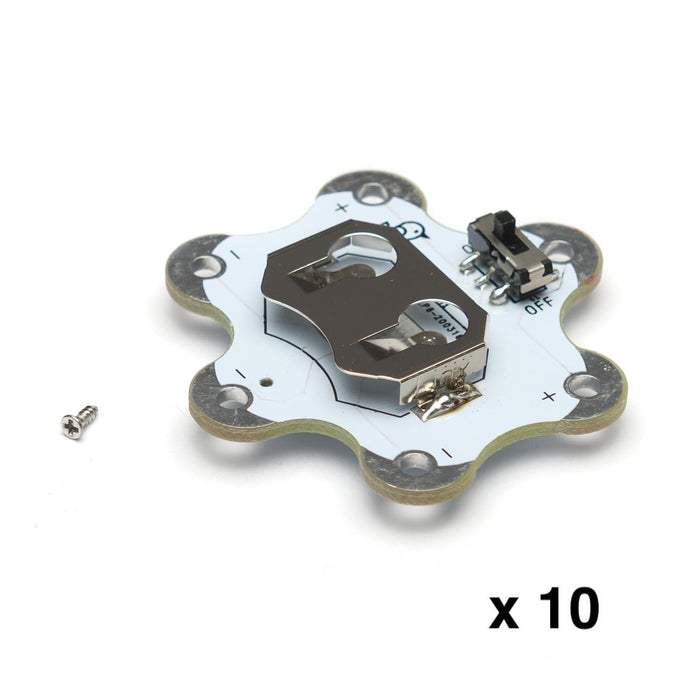 E-Textiles EagLED battery holder with screw for CR2032 x 10