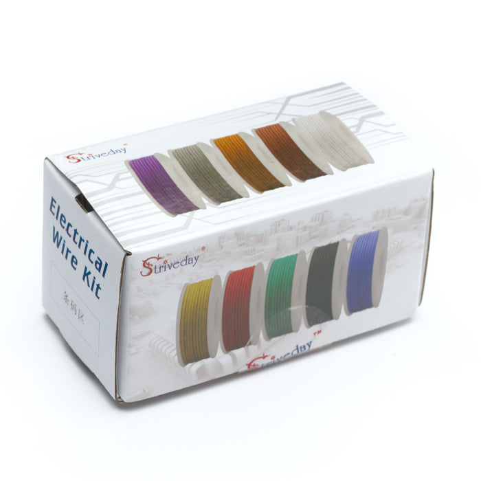 26 AWG silicone wire 5 colour box