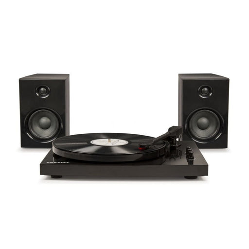 Crosley T100 Stereo Turntable With Speakers & Bluetooth - Black
