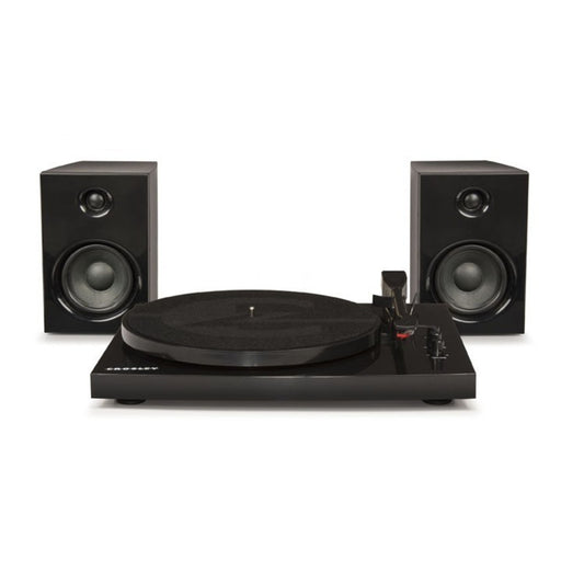 Crosley T100 Stereo Turntable With Speakers & Bluetooth - Black