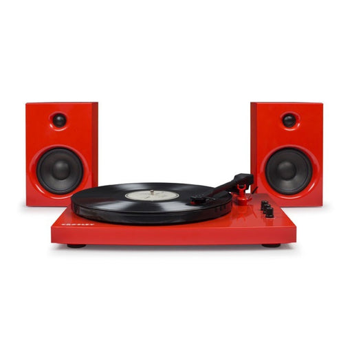 Crosley T100 Stereo Turntable With Speakers & Bluetooth - Red