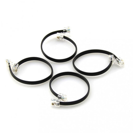 6P6C RJ25 cable-20cm (4-Pack)