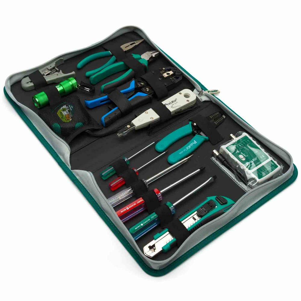 Tool Kit, Network Installation, 15 Piece
