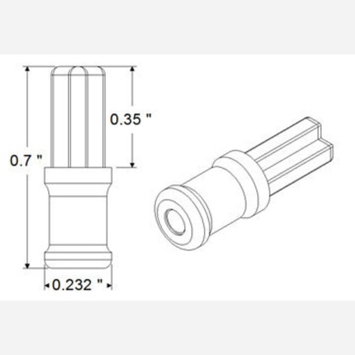 2mm Shaft Adapter for LEGO Wheels (Pair)