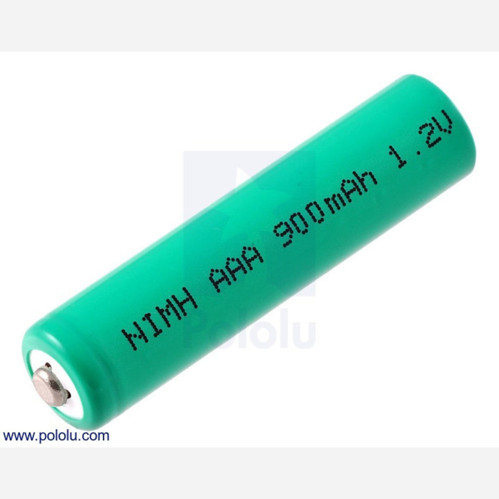 Rechargeable NiMH AAA Battery: 1.2 V, 900 mAh, 1 cell