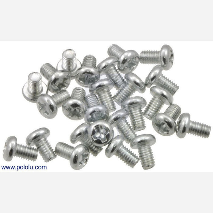 Machine Screw: M3, 5mm Length, Phillips (25-pack)