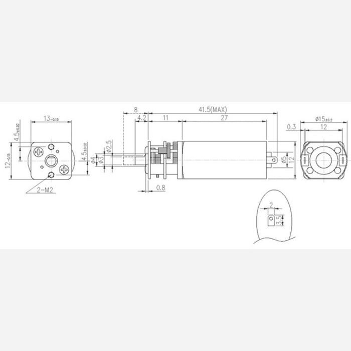 35:1 Mini Metal Gearmotor