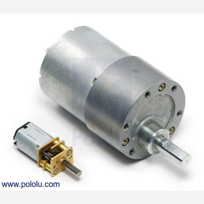 19:1 Metal Gearmotor 37Dx52L mm