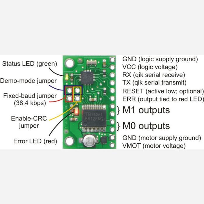 Pololu Qik 2s9v1 Dual Serial Motor Controller