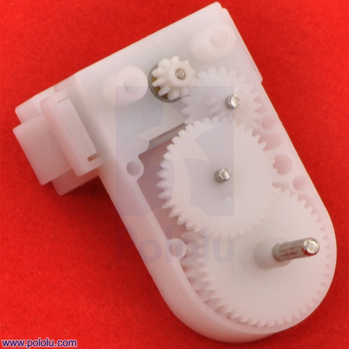 120:1 Mini Plastic Gearmotor, Offset 2mm Spline Output