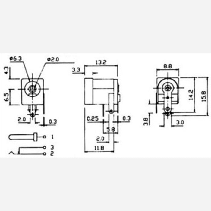 DC Power Adapter Barrel Jack