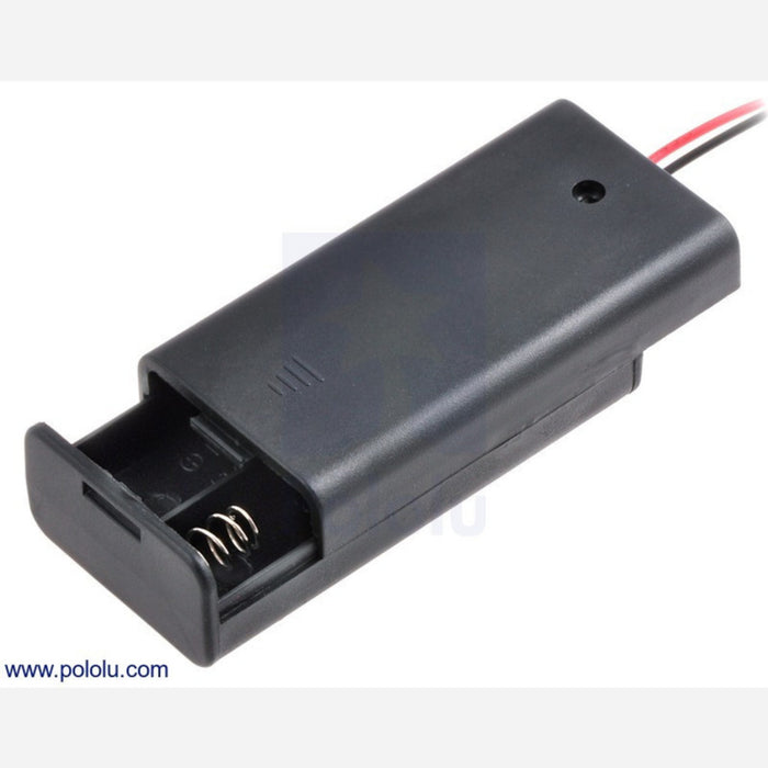 2-AA Battery Holder, Enclosed with Switch