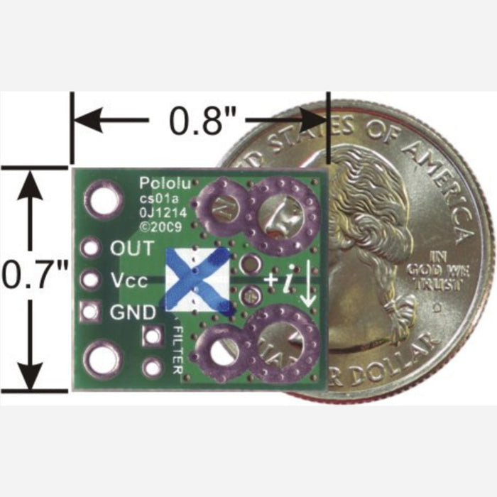 ACS714 Current Sensor Carrier -5A to +5A