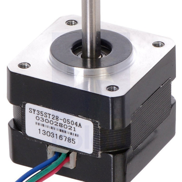 Stepper Motor: Bipolar, 200 Steps/Rev, 35x28mm, 10V, 0.5 A/Phase