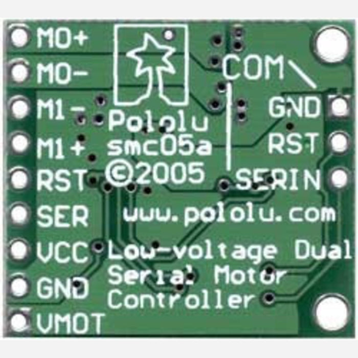 Pololu Low-Voltage Dual Serial Motor Controller