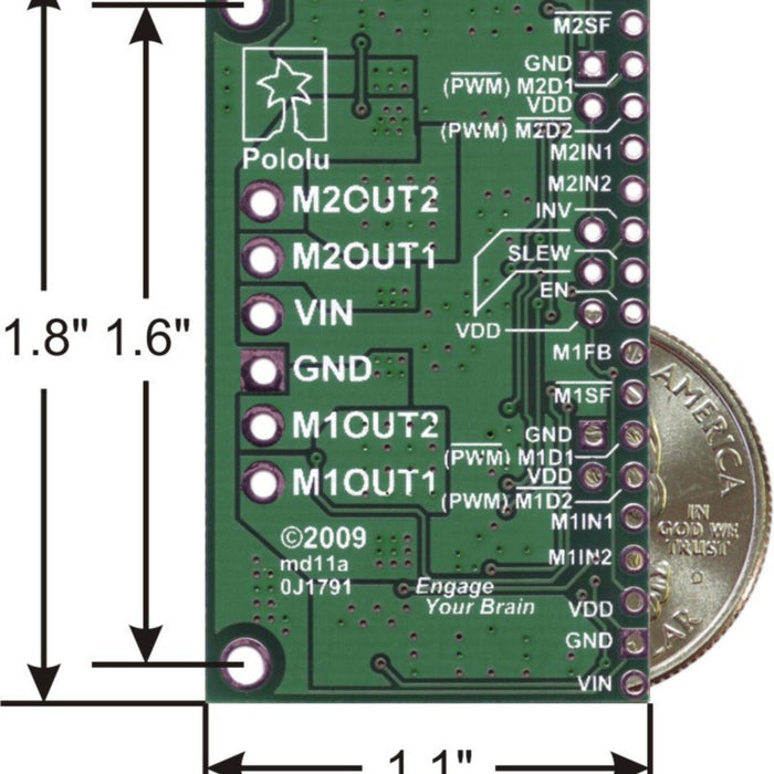 Dual MC33926 Motor Driver Carrier