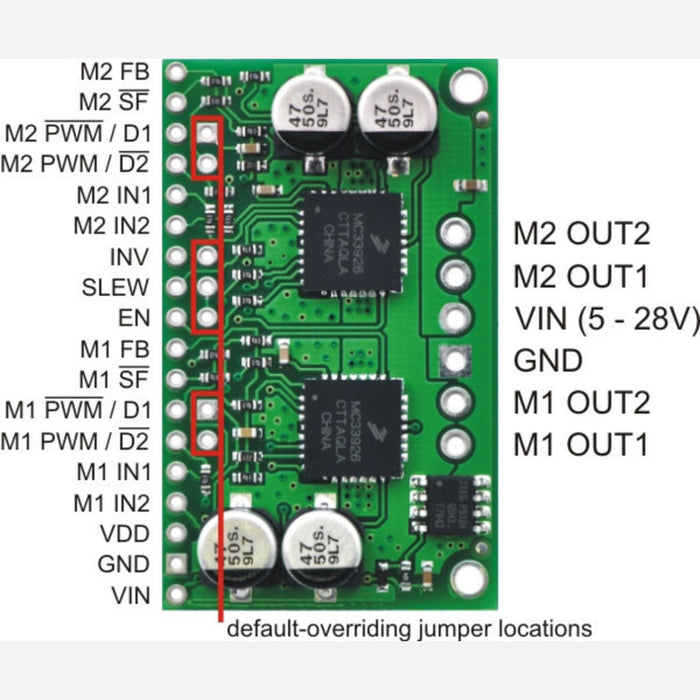 Dual MC33926 Motor Driver Carrier