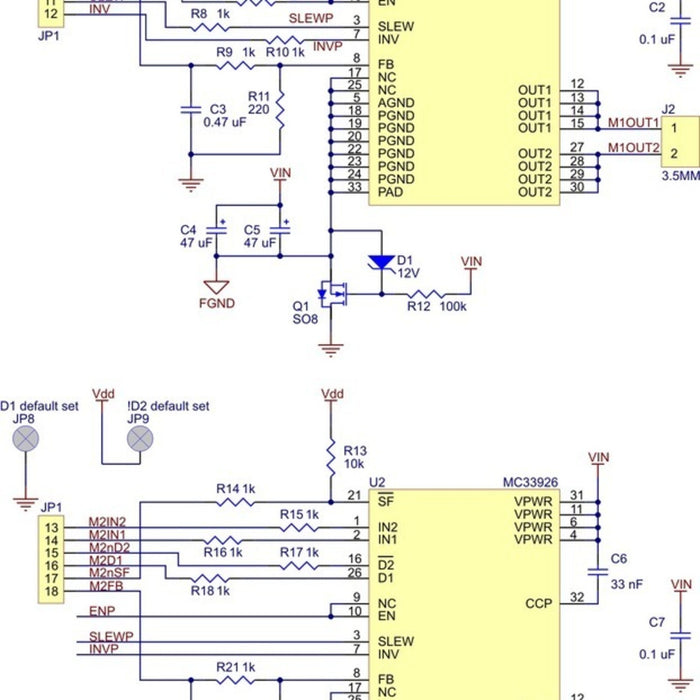 Dual MC33926 Motor Driver Carrier