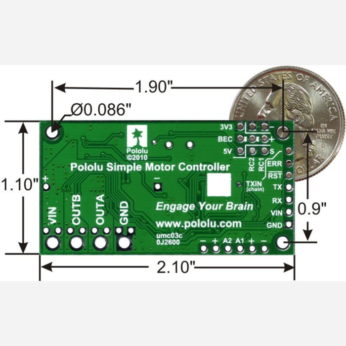 Pololu Simple Motor Controller 18v7