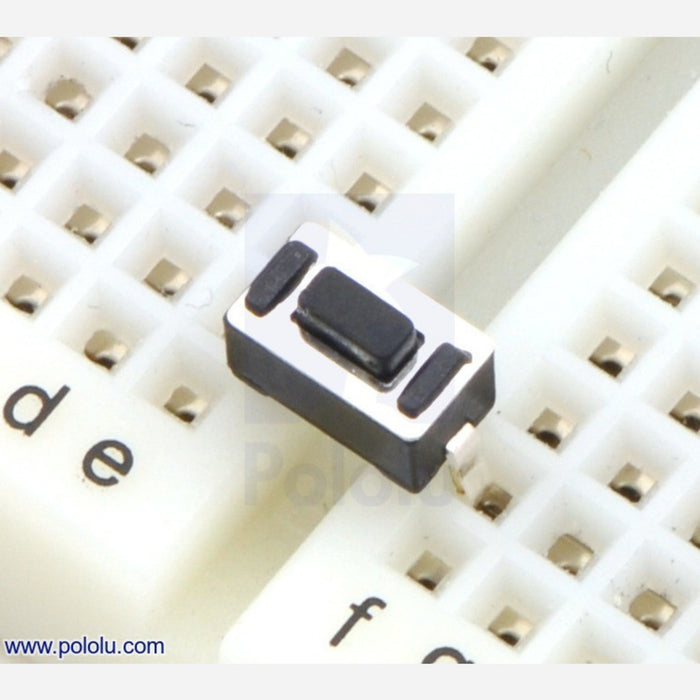 Mini Pushbutton Switch: PCB-Mount, 2-Pin, SPST, 50mA (5-Pack)