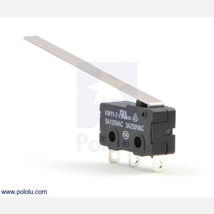 Snap-Action Switch with 50mm Lever: 3-Pin, SPDT, 5A