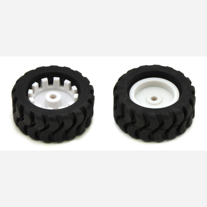 Pololu 42x19mm Idler Wheel/Sprocket Pair - White