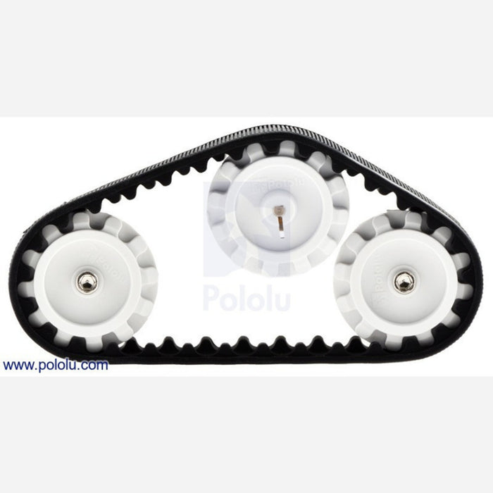 Pololu 42x19mm Idler Wheel/Sprocket Pair - White