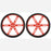 Pololu Wheel 80x10mm Pair - Red