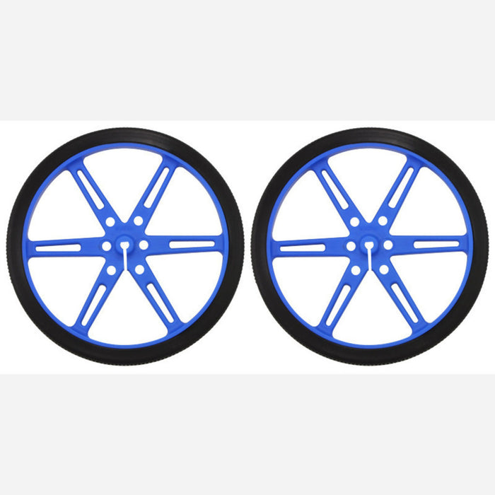 Pololu Wheel 80x10mm Pair - Blue