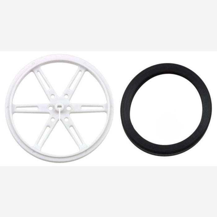 Pololu Wheel 80x10mm Pair - White