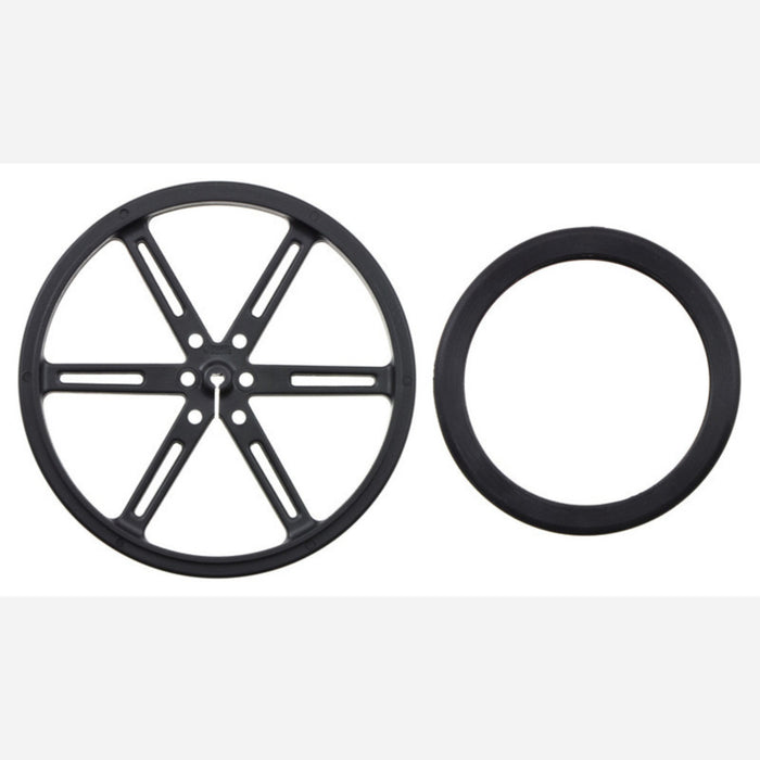 Pololu Wheel 90x10mm Pair - Black