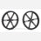 Pololu Wheel 90x10mm Pair - Black