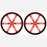 Pololu Wheel 90x10mm Pair - Red