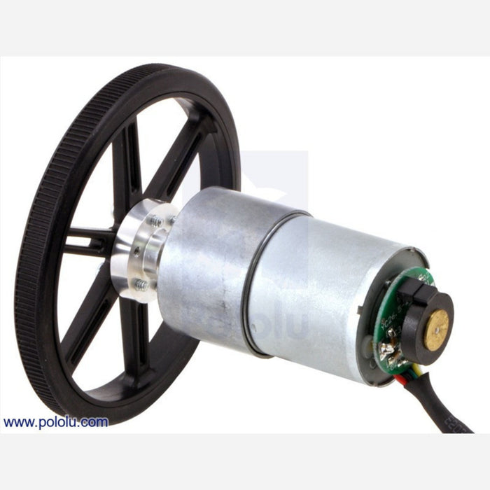 19:1 Metal Gearmotor 37Dx52L mm with 64 CPR Encoder (No End Cap)