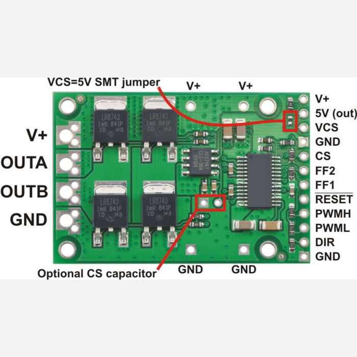 Pololu High-Power Motor Driver 18v25 CS