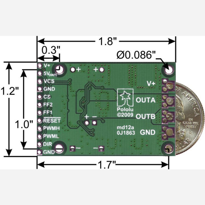 Pololu High-Power Motor Driver 24v23 CS