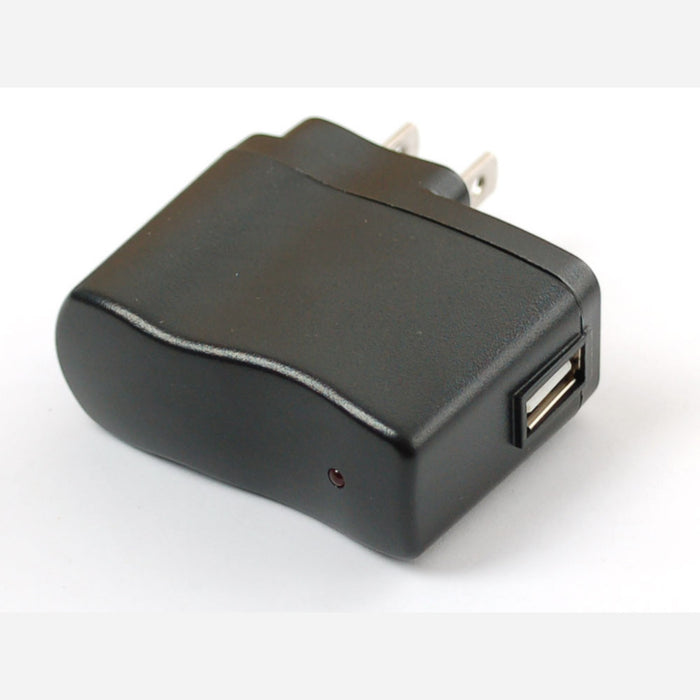 Wall Power Adapter: 5.25VDC, 1A, USB Port